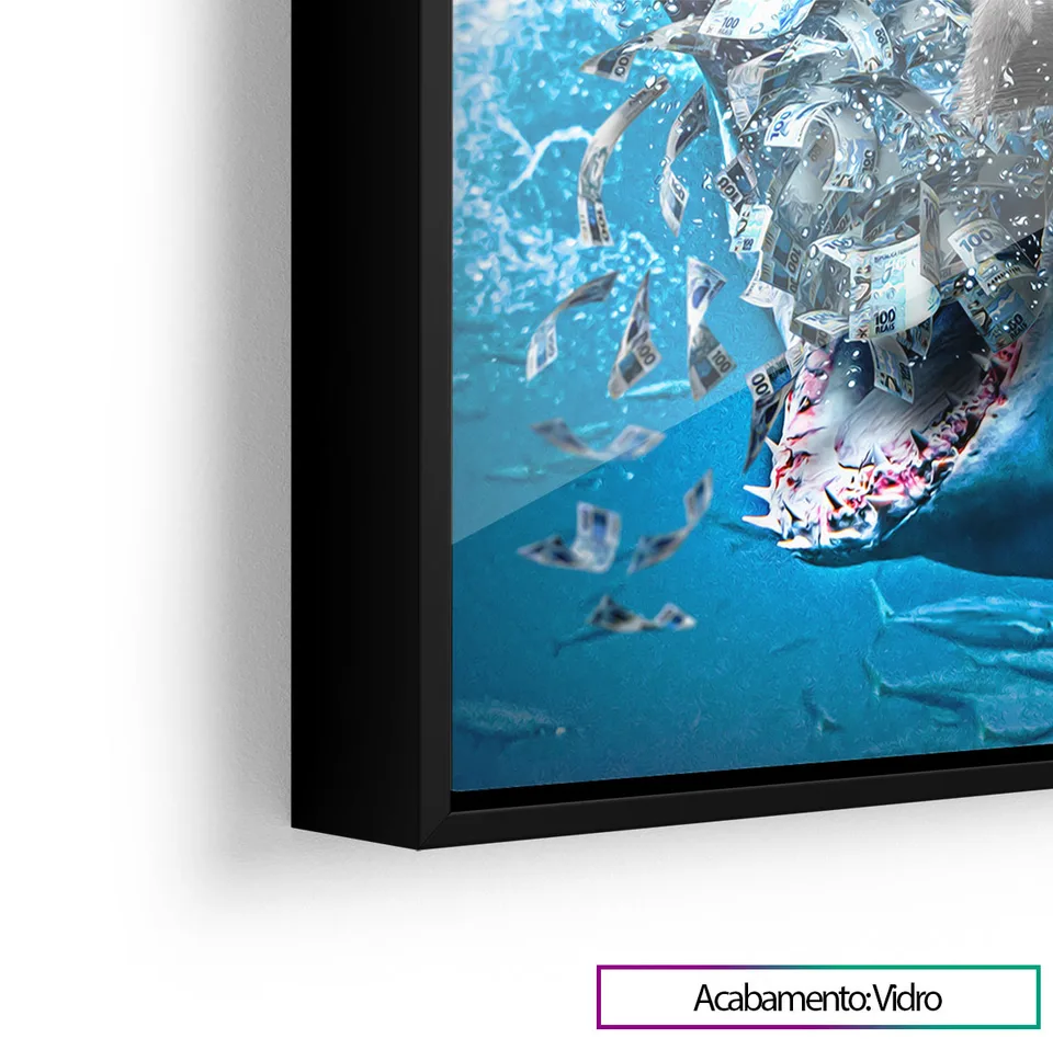 Quadro Shark Money para escritório, de Benoit — foto 9