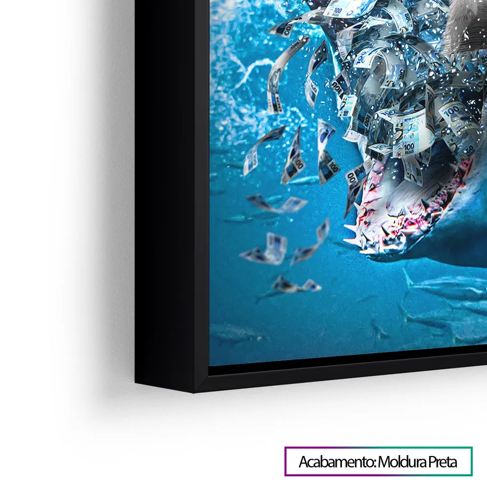 Quadro Shark Money para escritório, de Benoit — foto 10