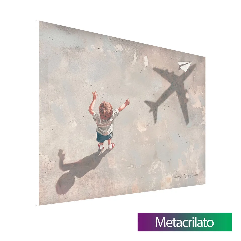 Quadro Sonhe Alto com acabamento em metacrilato