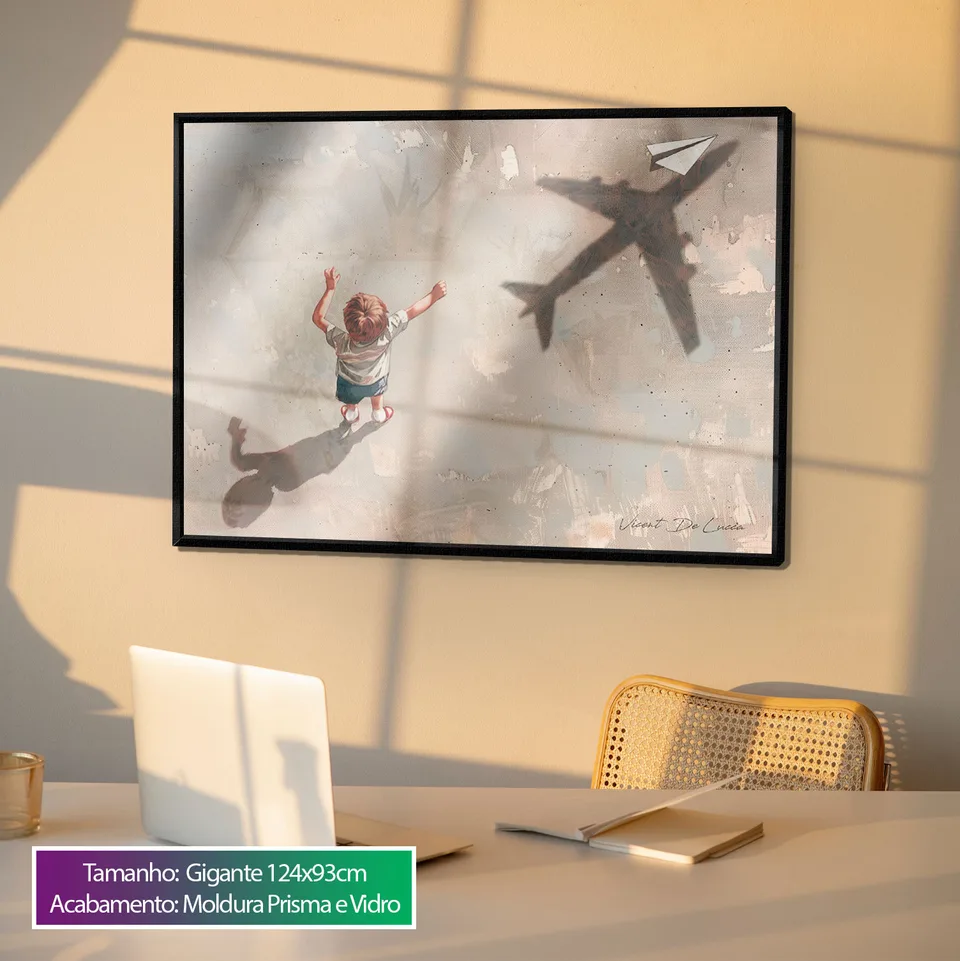 Quadro Sonhe Alto para escritório, de Vicent de Lucca — foto 4