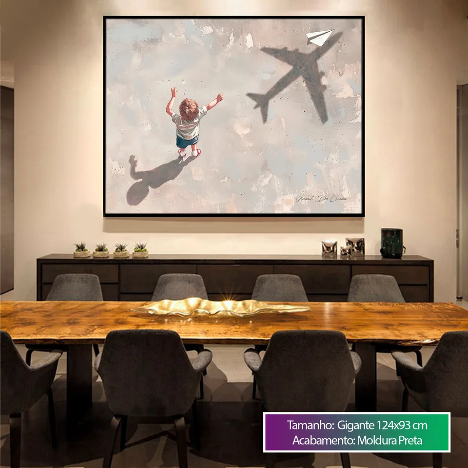 Quadro Sonhe Alto para escritório, de Vicent de Lucca — foto 6