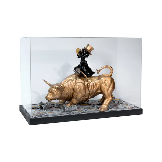 The Ducks Scultura Wall Street