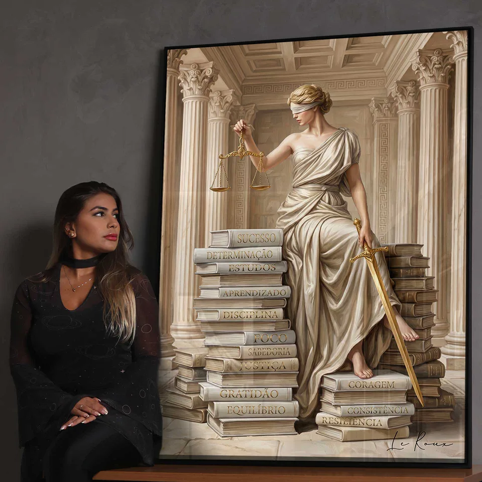 Quadro Themis A Guardiã do Conhecimento, de Le Roux — foto 3