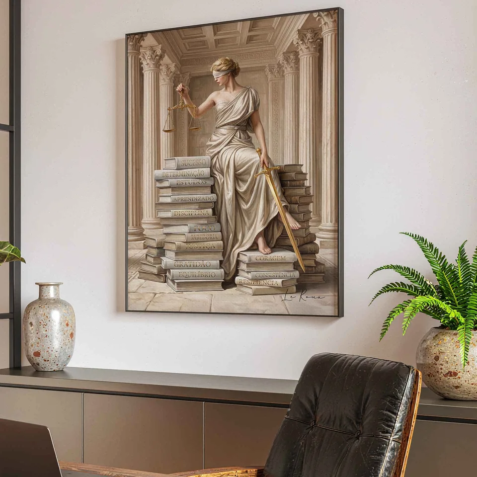 Quadro Themis A Guardiã do Conhecimento, de Le Roux — foto 4