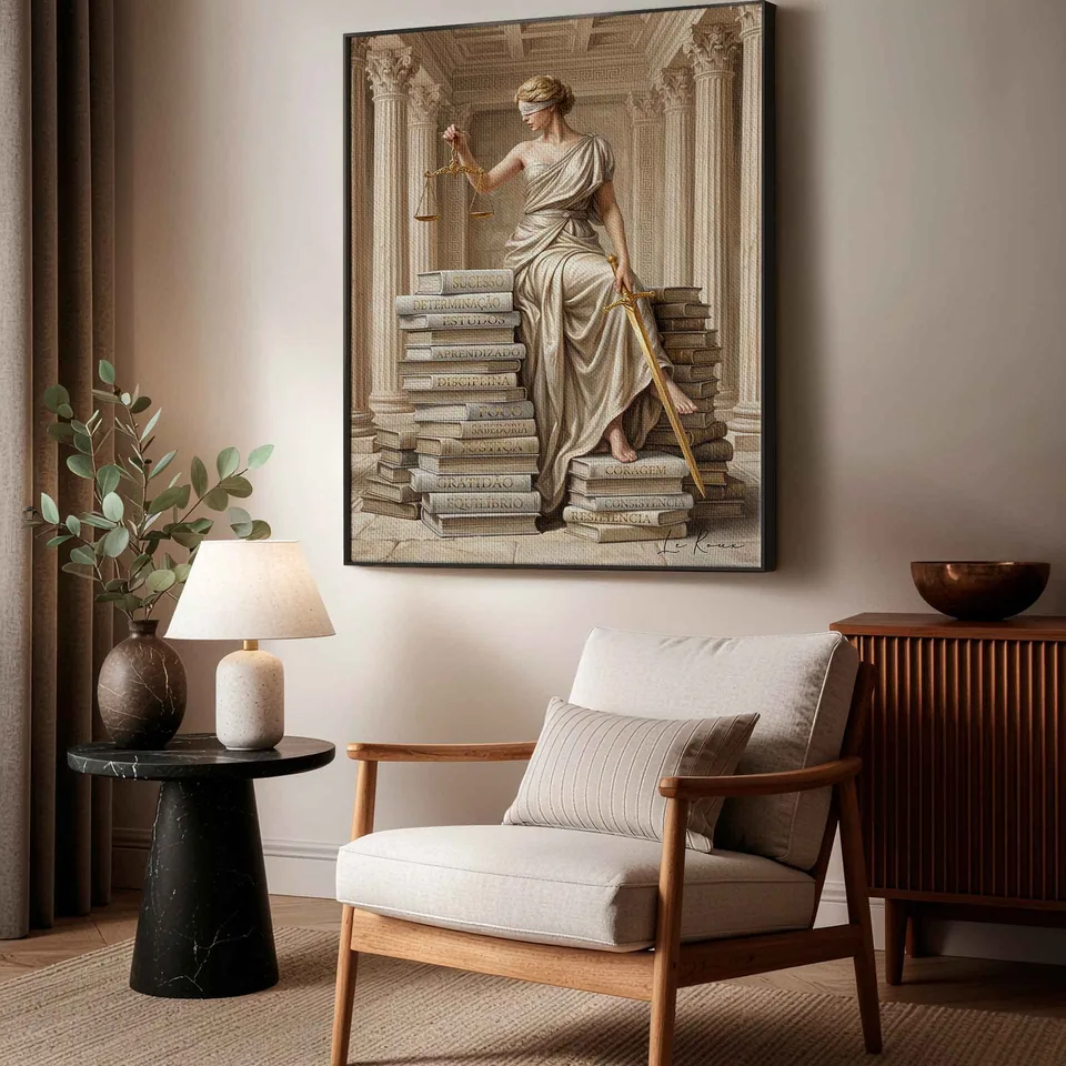 Quadro Themis A Guardiã do Conhecimento, de Le Roux — foto 5