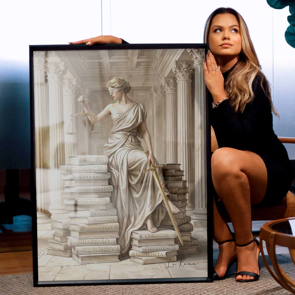 Quadro Themis A Guardiã do Conhecimento, de Le Roux — foto 6