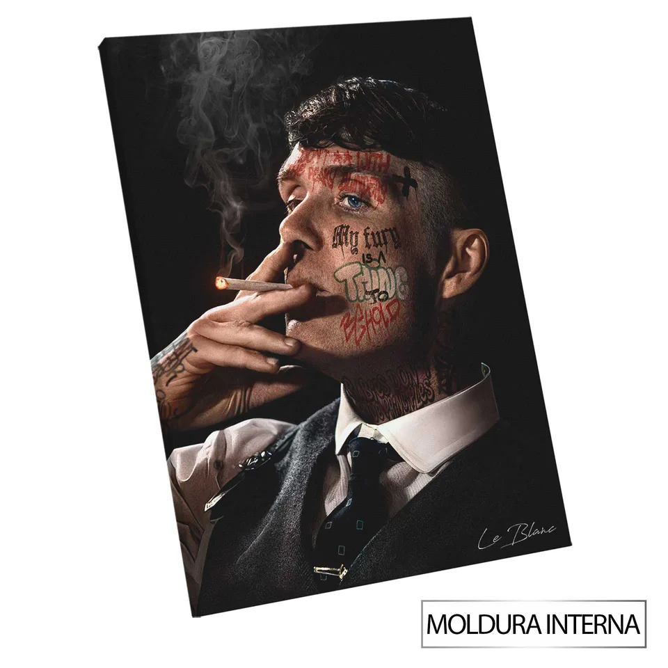 Quadro Tommy Shelby com moldura interna