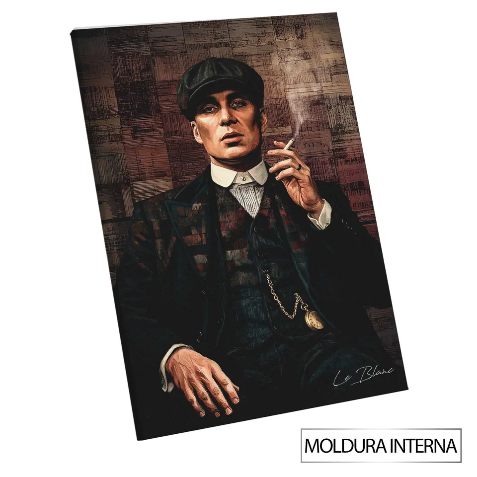 Quadro Tommy Shelby LegnArt com moldura interna