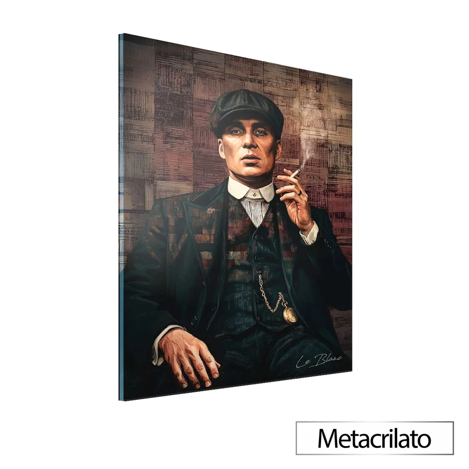 Quadro Tommy Shelby LegnArt com acabamento em metacrilato