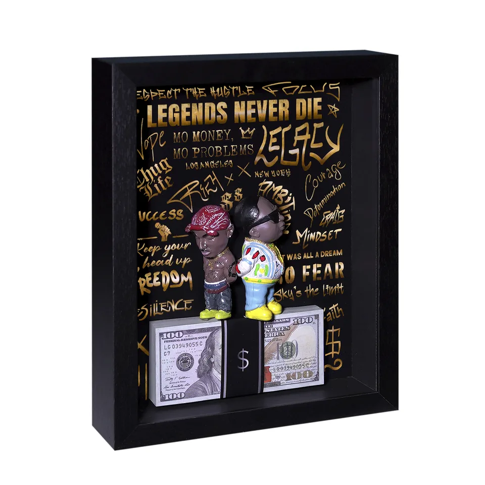 Quadro Tupac&Biggie para escritório