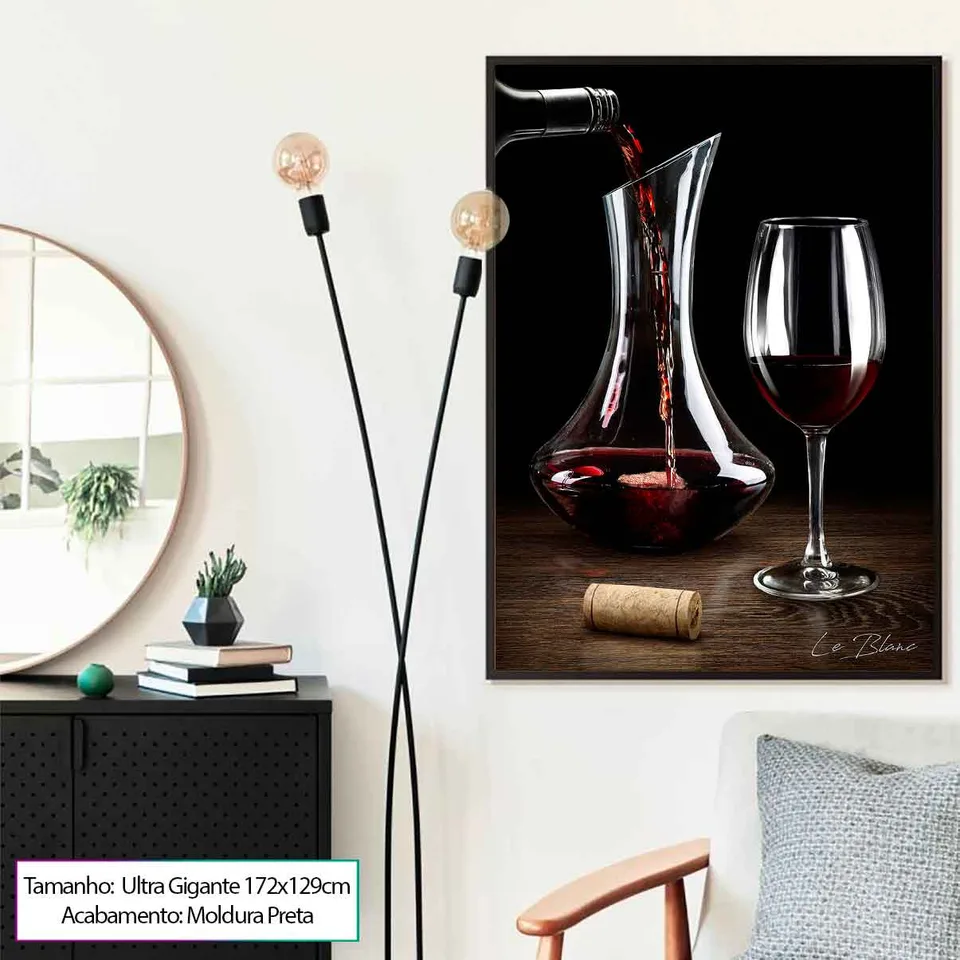 Quadro Um Bom Vinho para sala, de Le Blanc — foto 11