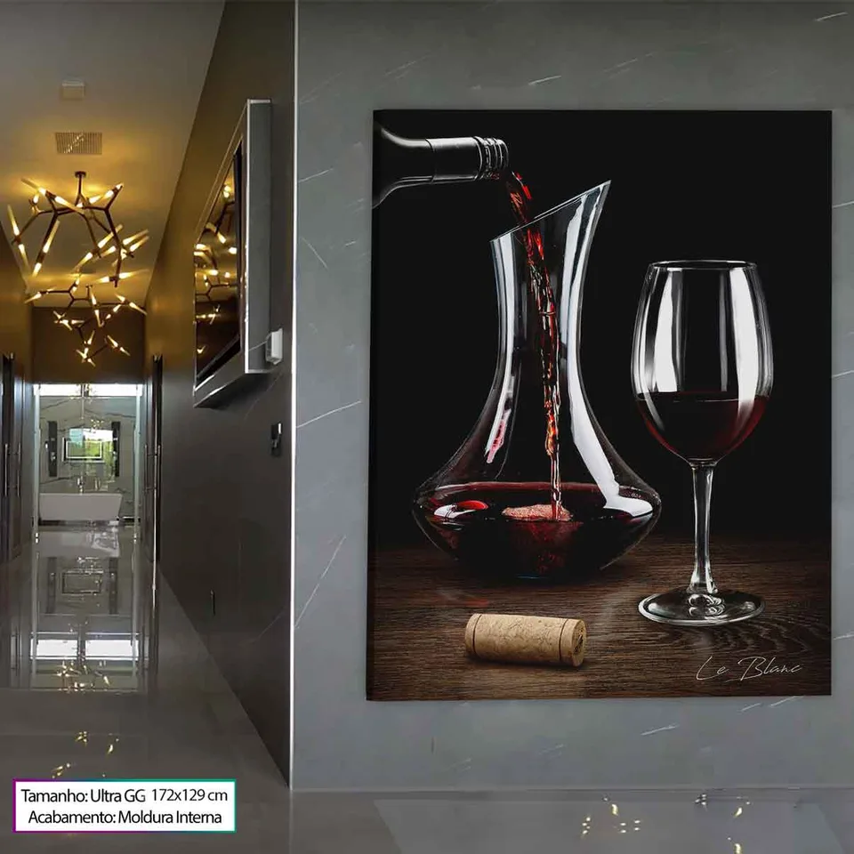 Quadro Um Bom Vinho para sala, de Le Blanc — foto 12