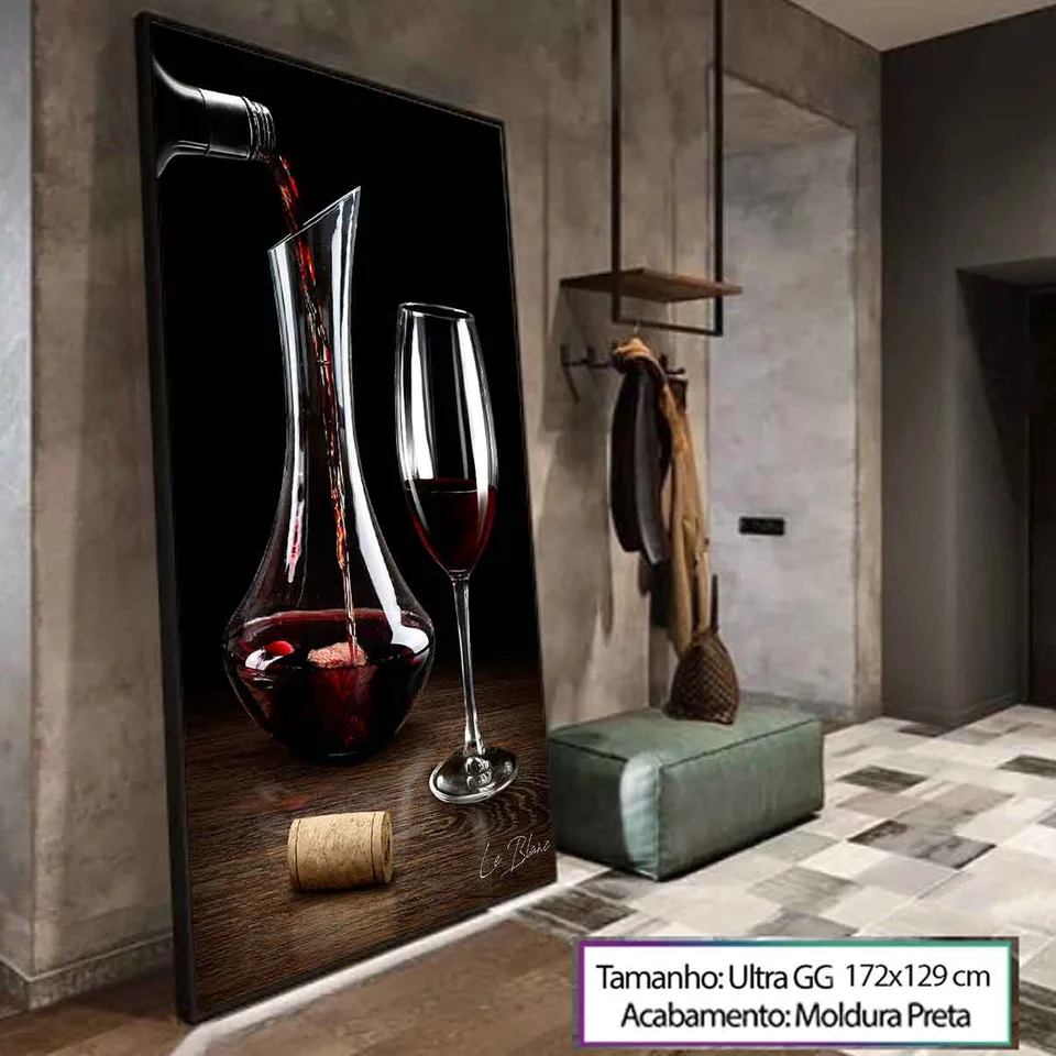 Quadro Um Bom Vinho para sala, de Le Blanc — foto 13