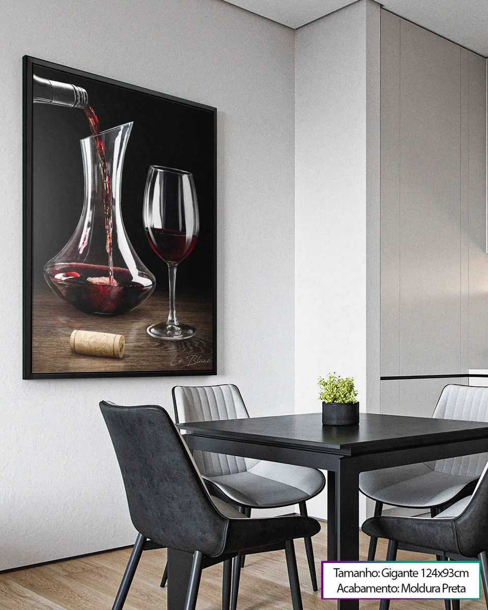 Quadro Um Bom Vinho para sala, de Le Blanc — foto 4