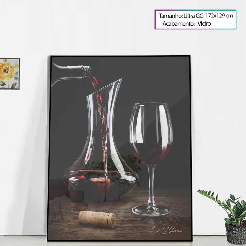 Quadro Um Bom Vinho para sala, de Le Blanc — foto 5