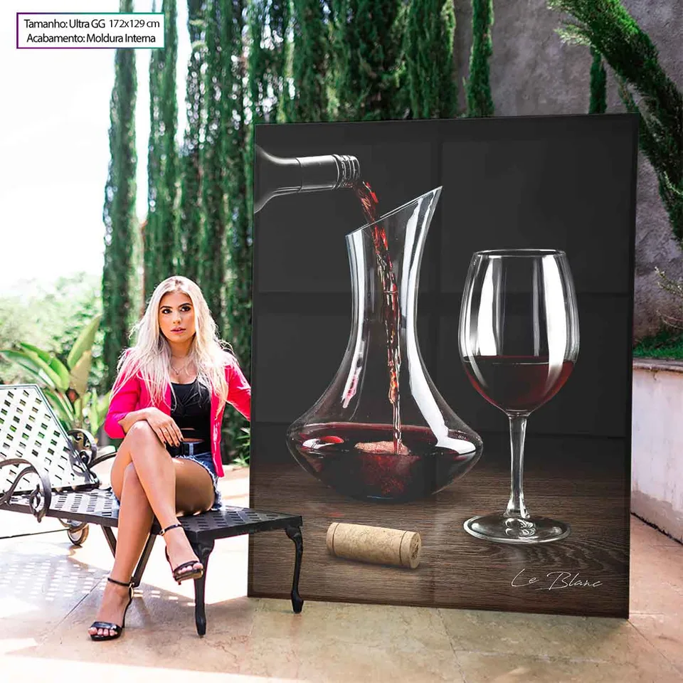 Quadro Um Bom Vinho para sala, de Le Blanc — foto 8