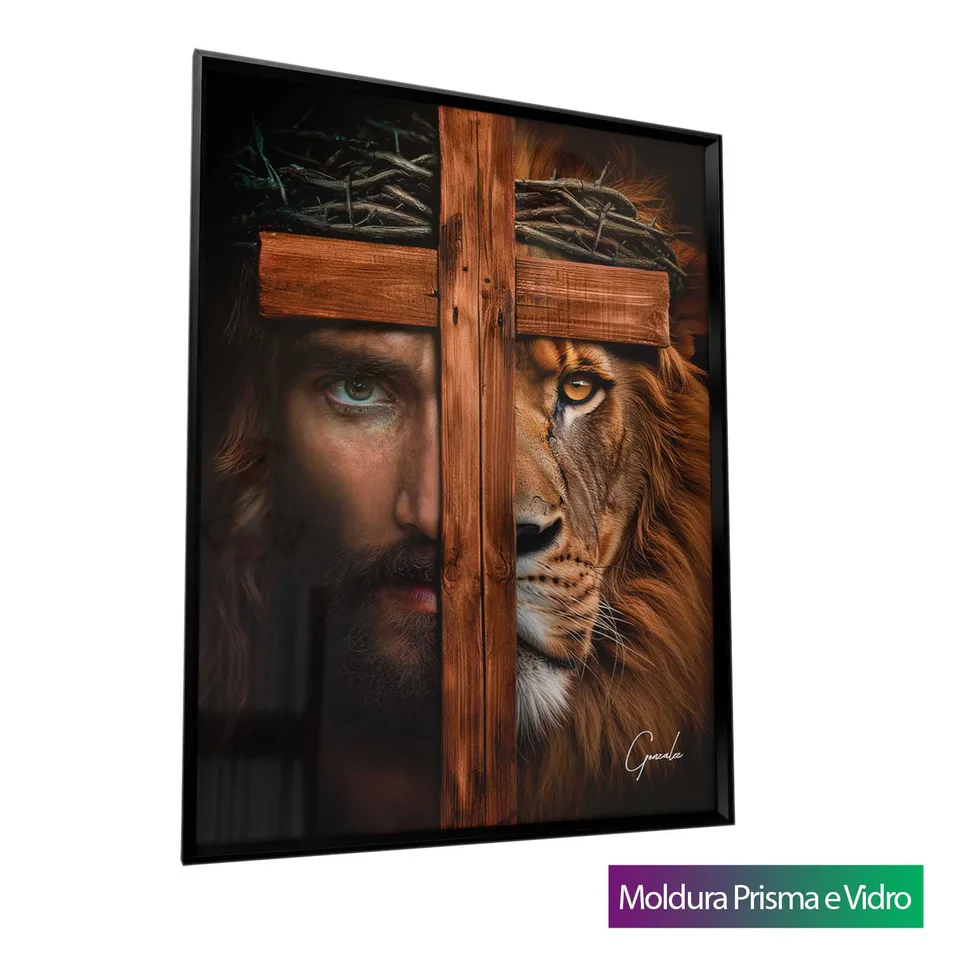 Quadro Um Só com moldura Prisma e vidro