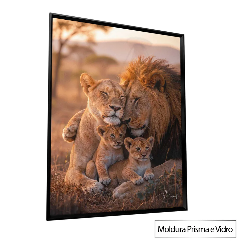 Quadro União Selvagem com moldura Prisma e vidro