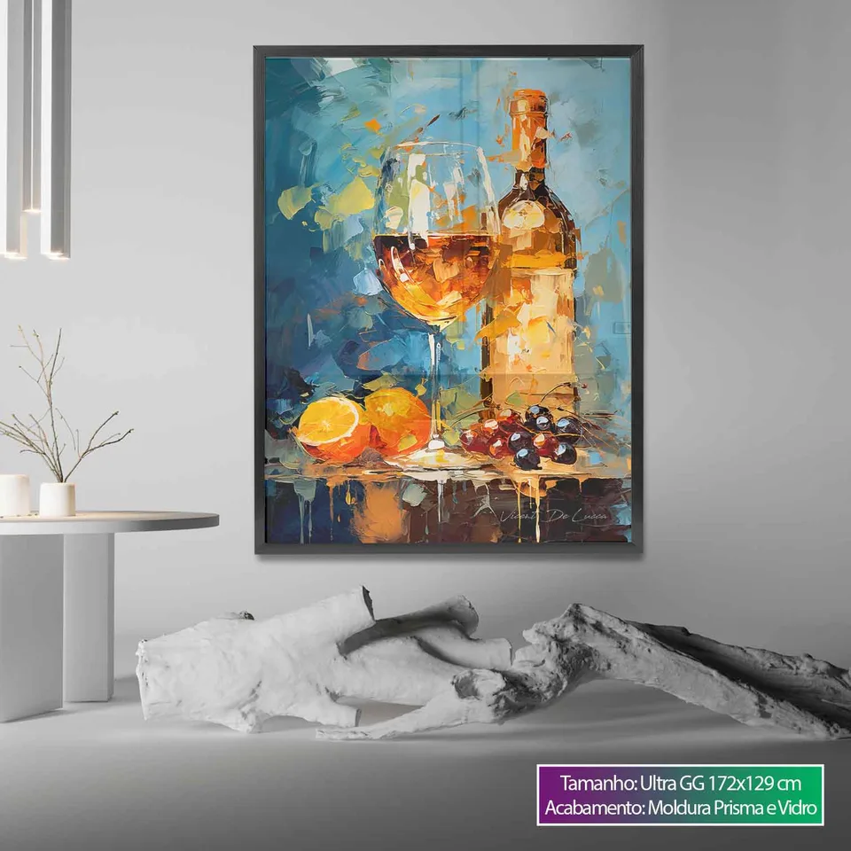 Quadro Vinho Branco para sala, de Vicent de Lucca — foto 4