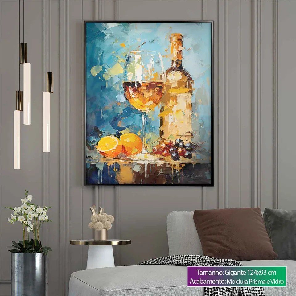 Quadro Vinho Branco para sala, de Vicent de Lucca — foto 8