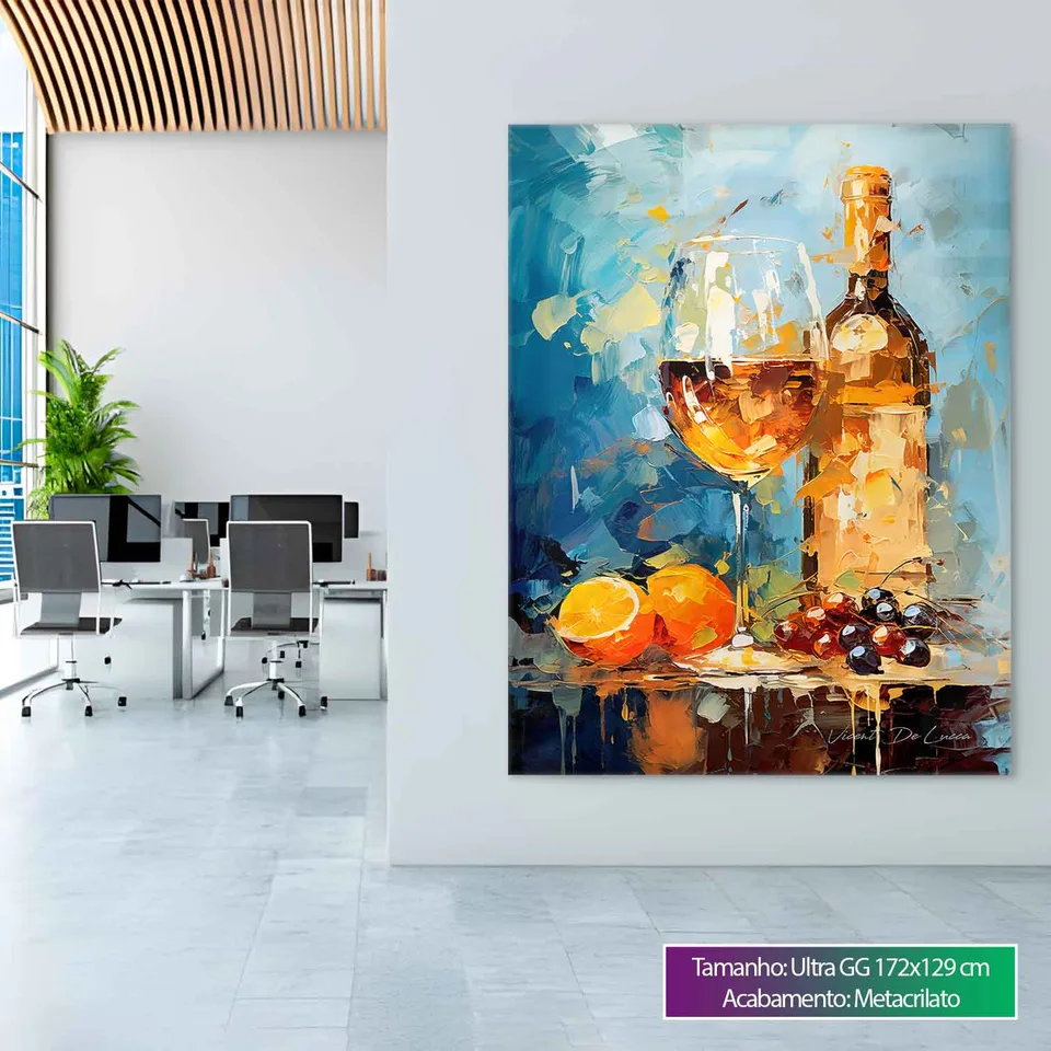 Quadro Vinho Branco para sala, de Vicent de Lucca — foto 10