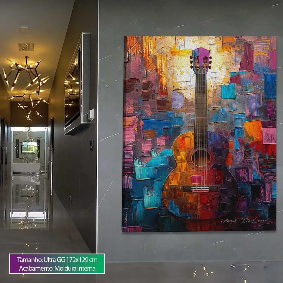 8914 Quadro Violão Harmonia das Cores (5)