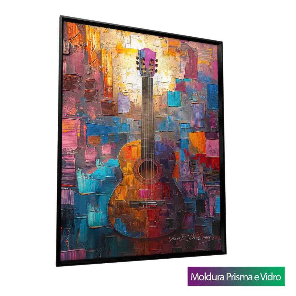 8914 Quadro Violão Harmonia das Cores (1)