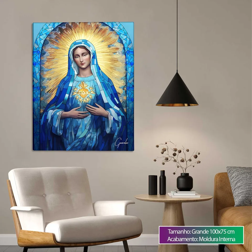 Quadro Virgem Maria Vitrart, de Gonzalez — foto 3