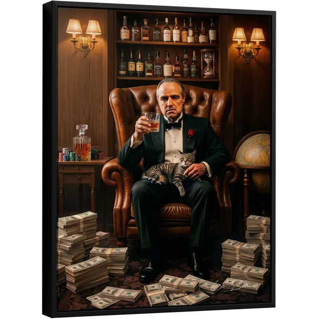 Quadro Whisky do Poderoso Chefão
