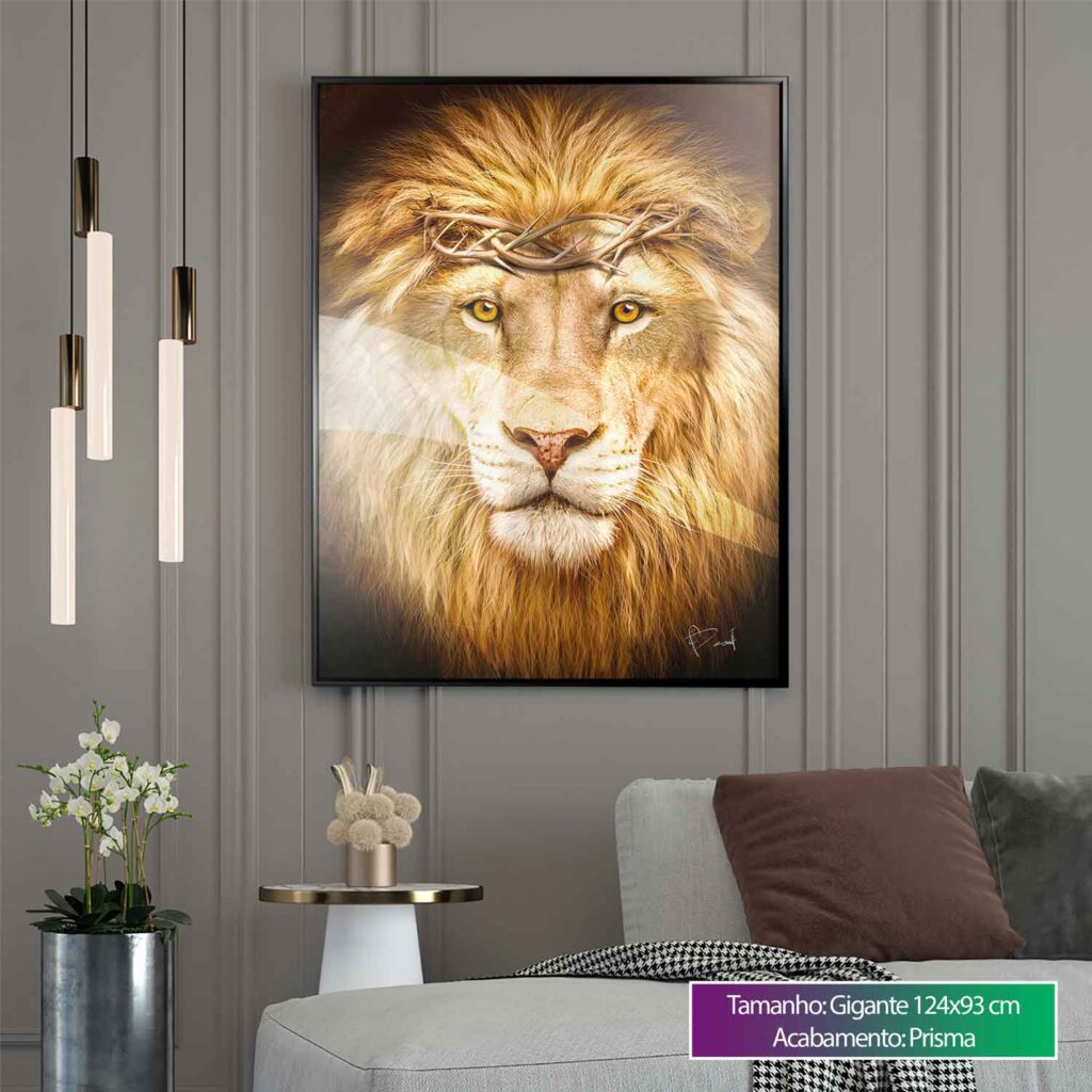 Quadro decorativo Leão de Judá