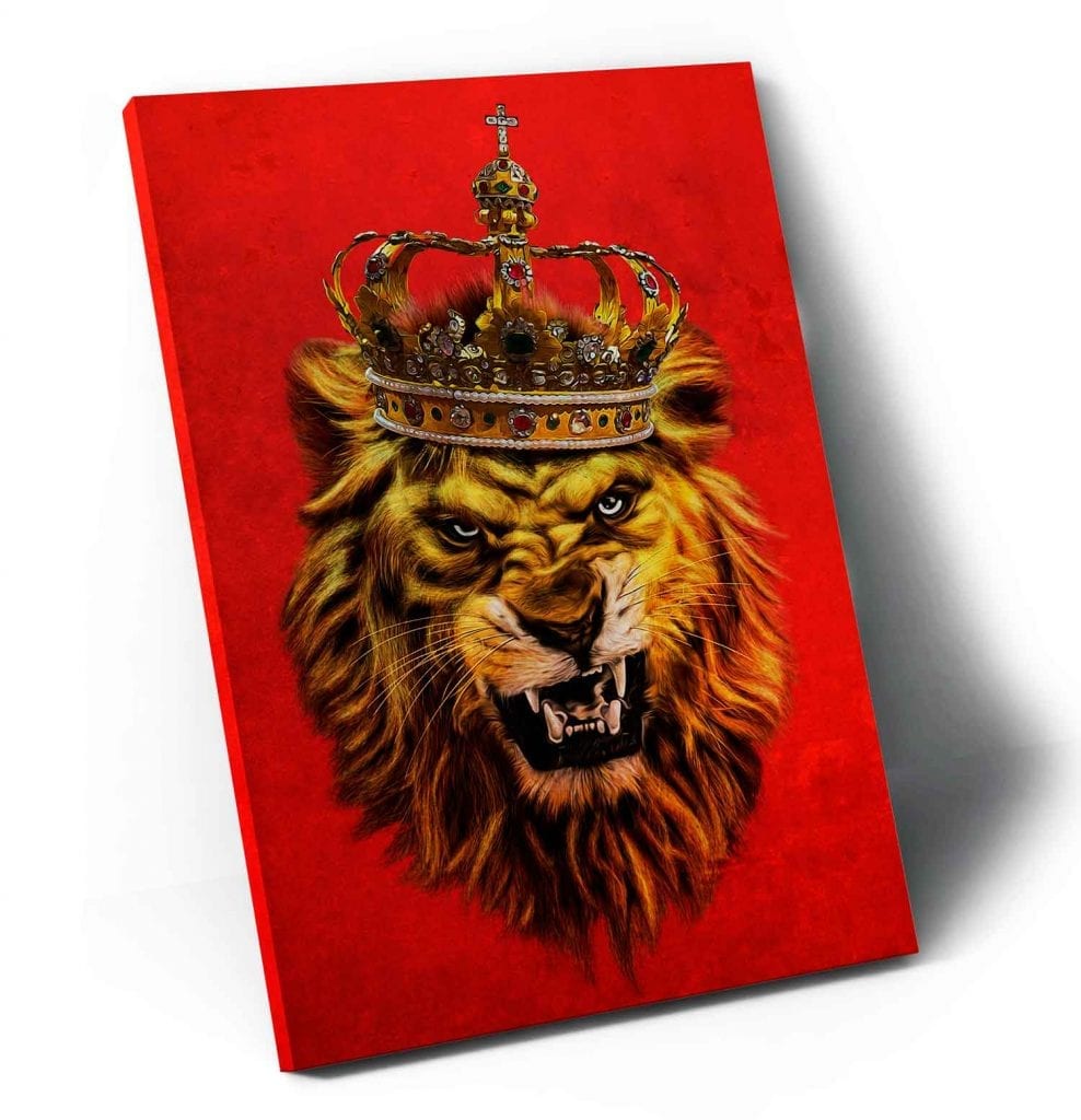 quadro leao moderno - Quadro O Rei Leão

