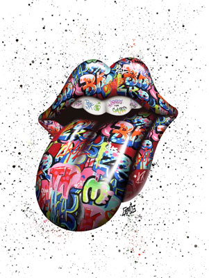 Quadro Rolling Stones Grafite Craig