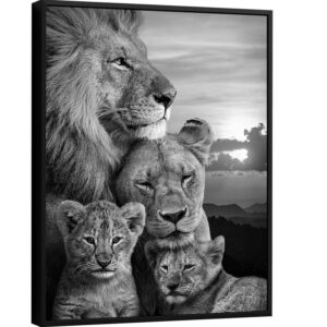 Quadro Família de Leões