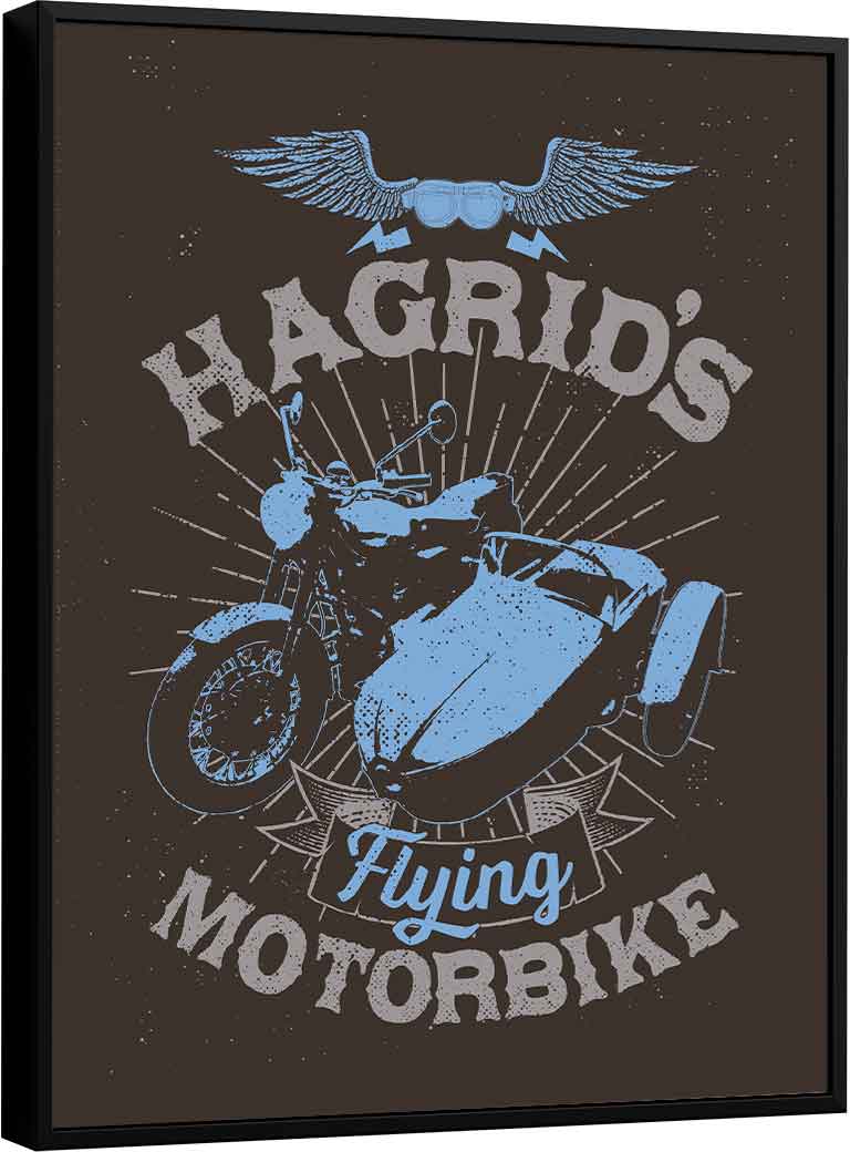 Quadro Harry Potter Oficial - Moto do Hagrid