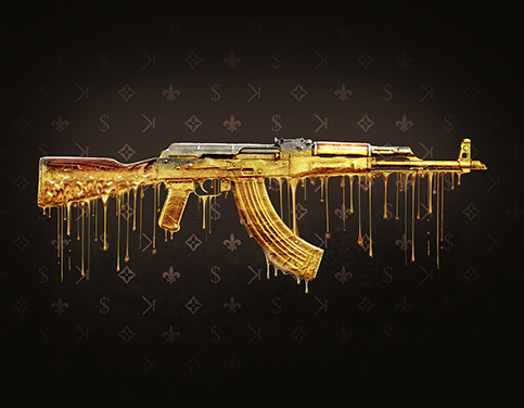 Coleção Armas de Ouro – Quadro AK-47