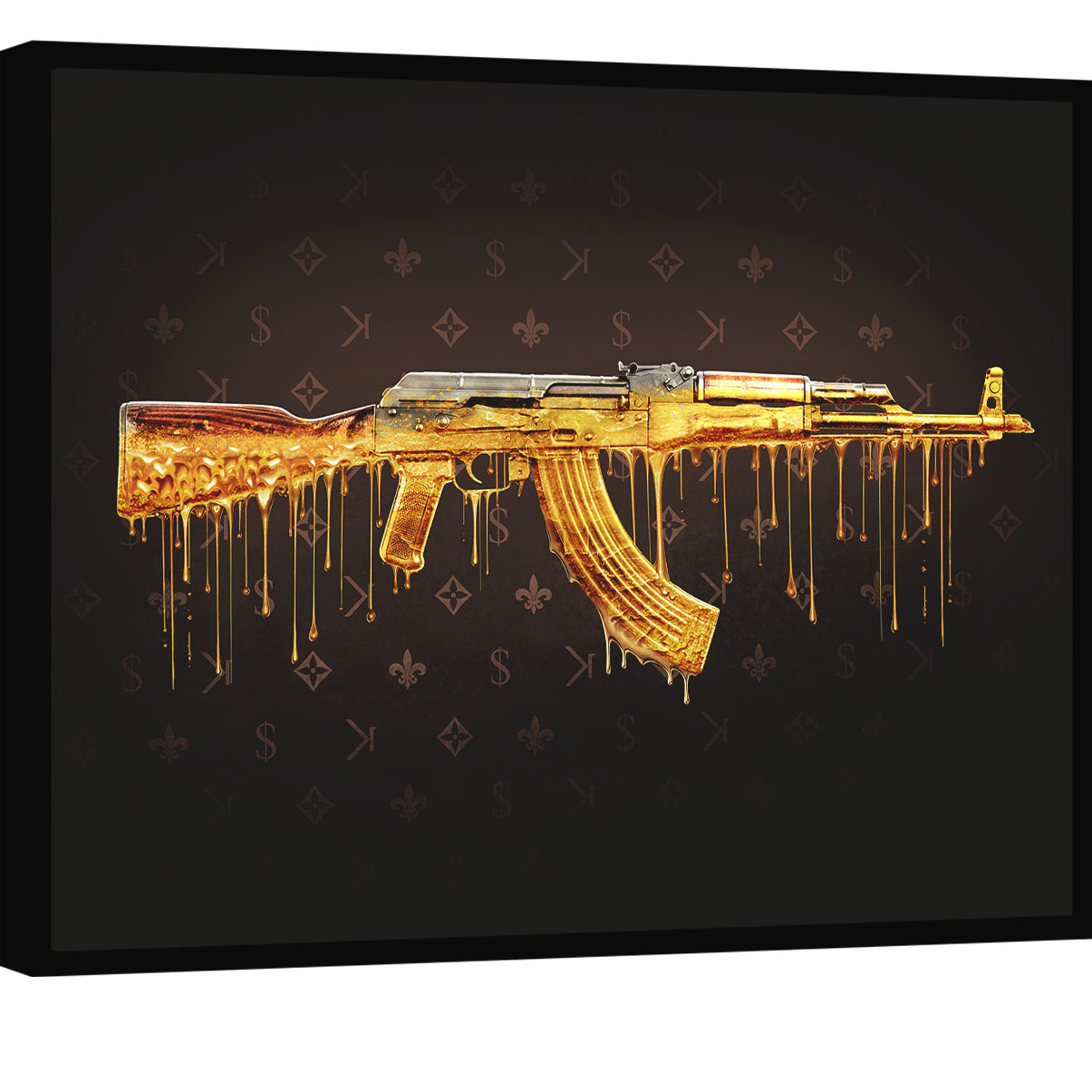 Coleção Armas de Ouro - Quadro AK-47