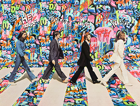 Quadro The Beatles Grafite CRAIG