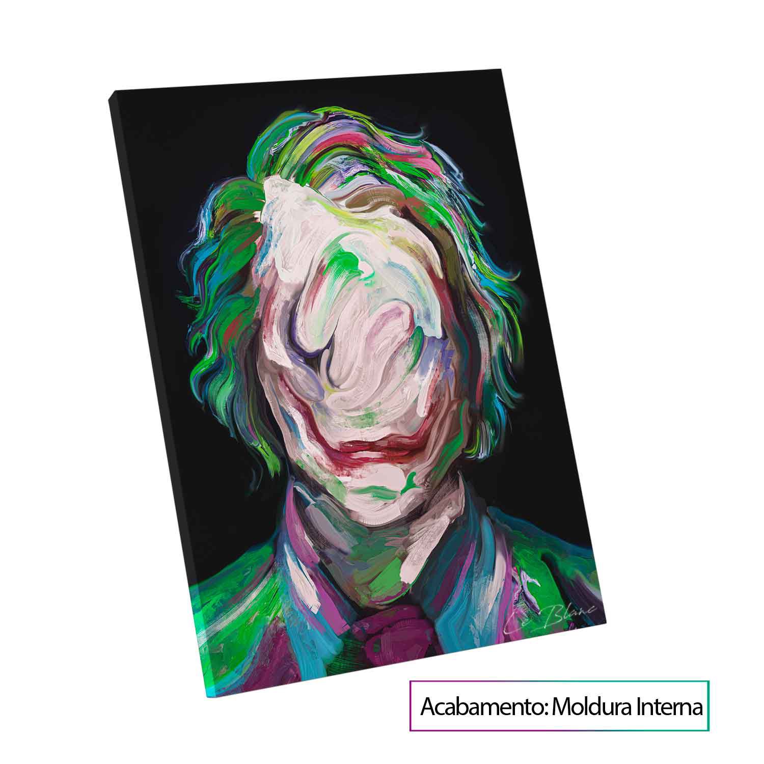 Quadro Batman Oficial Coringa Em Pintura Quadrosdecorativos Com