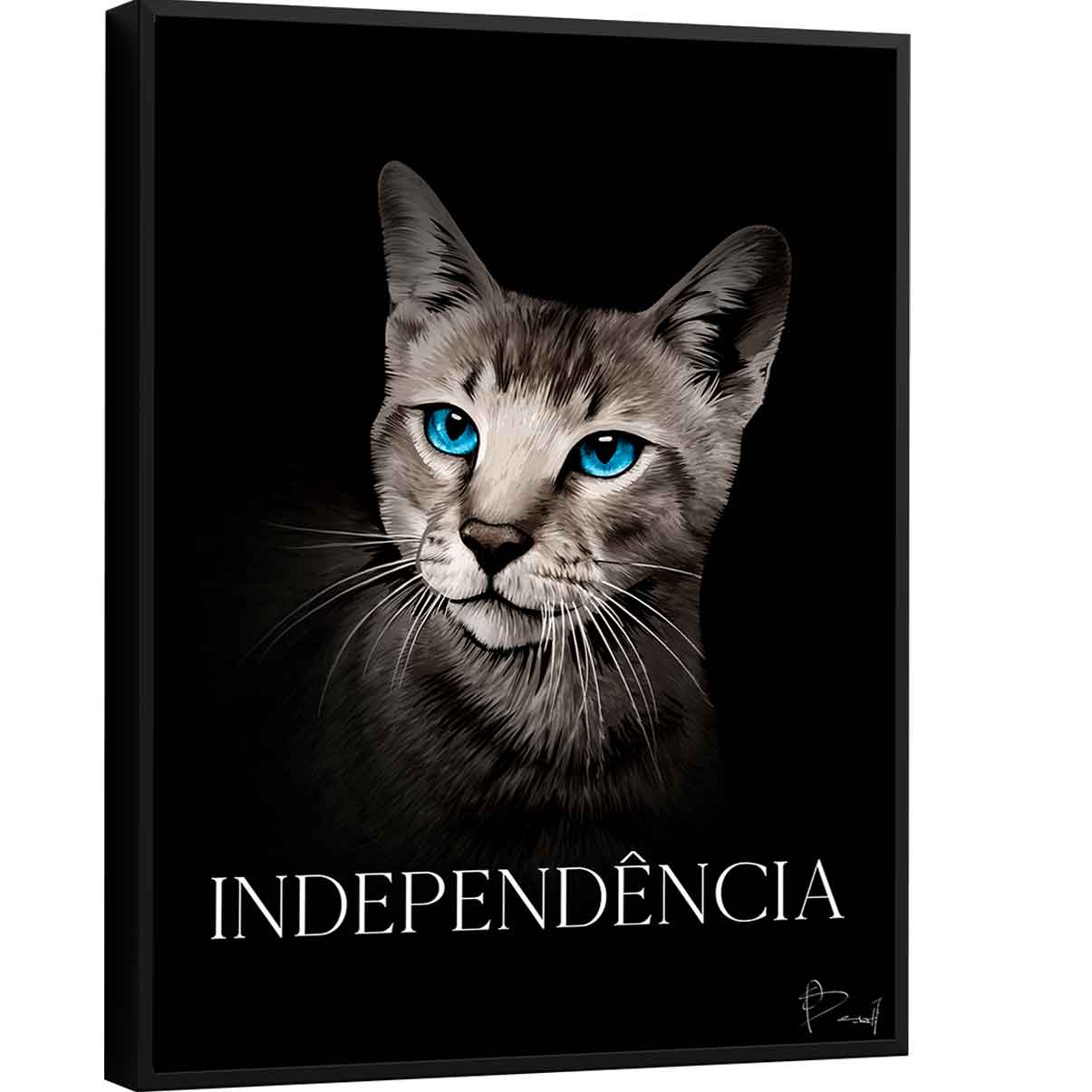 Quadro Gato com Independência