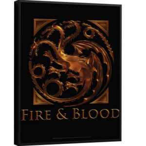 Quadro Game Of Thrones Oficial – Fogo e Sangue