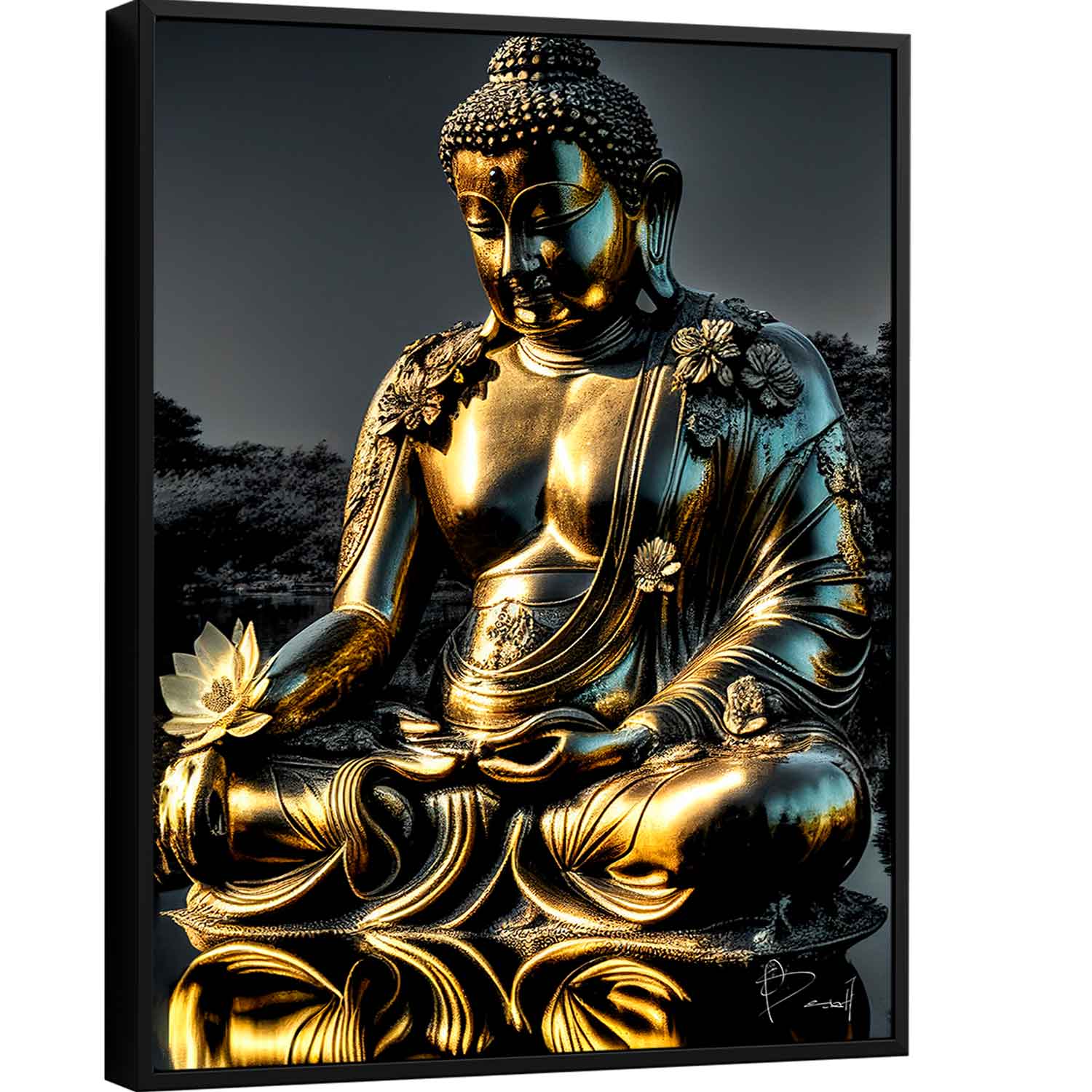 Quadro A Meditação de Buda