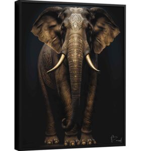 Quadro Elefante Pinturas Indianas