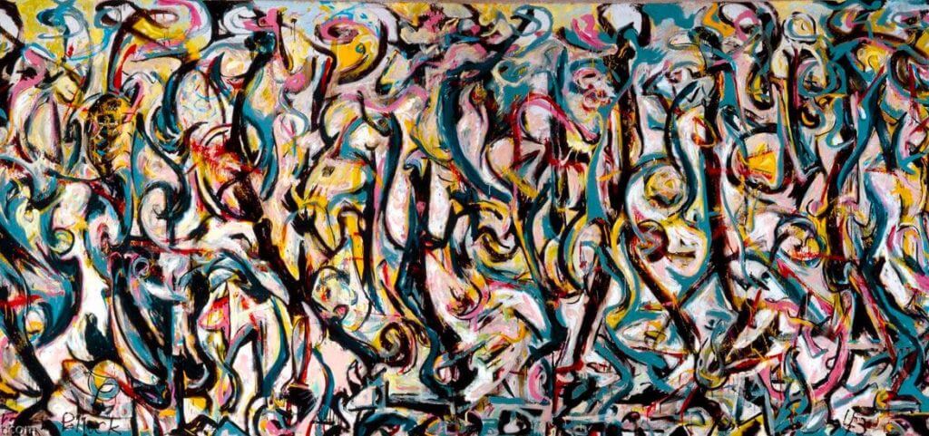 Quadro abstrato Mural, Jackson Pollock