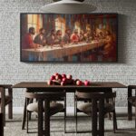 Quadro-Santa-Ceia-Grid-Art