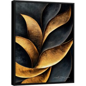 Quadro Abstrato Folhagem Crescente