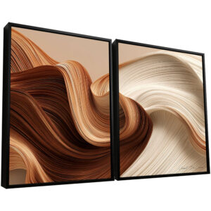 Quadro Fluidez Natural – 2 Peças