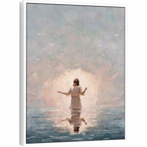 Quadro Cristo na Paz Infinita - Coleção Minimalista