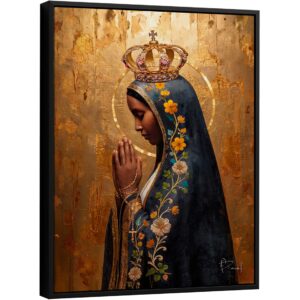 Quadro Nossa Senhora Aparecida Encanto Dourado